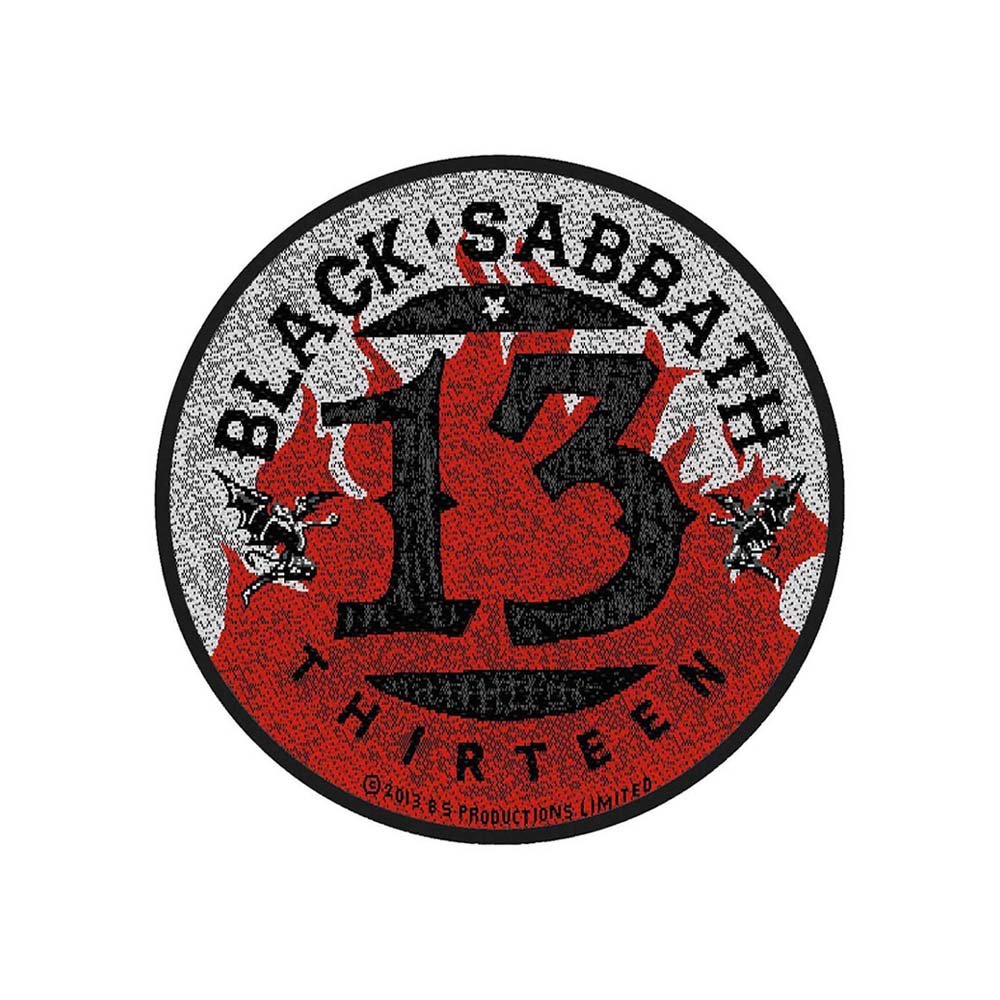 BLACK SABBATH ブラックサバス (OZZY OSBOURNE 追悼 ) - 13 Flames Circular / ワッペン - PGS